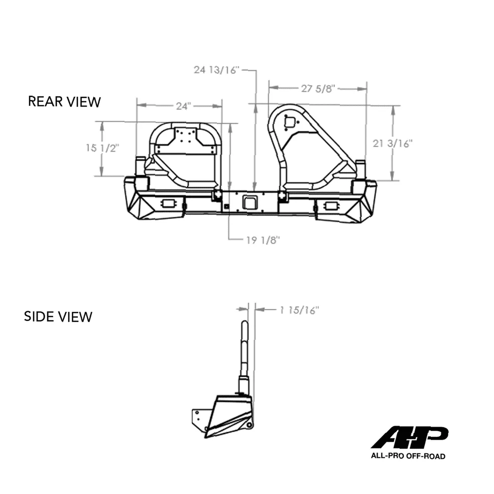 2005-2015 Toyota Tacoma High Clearance Dual Swing-Out Bumper
