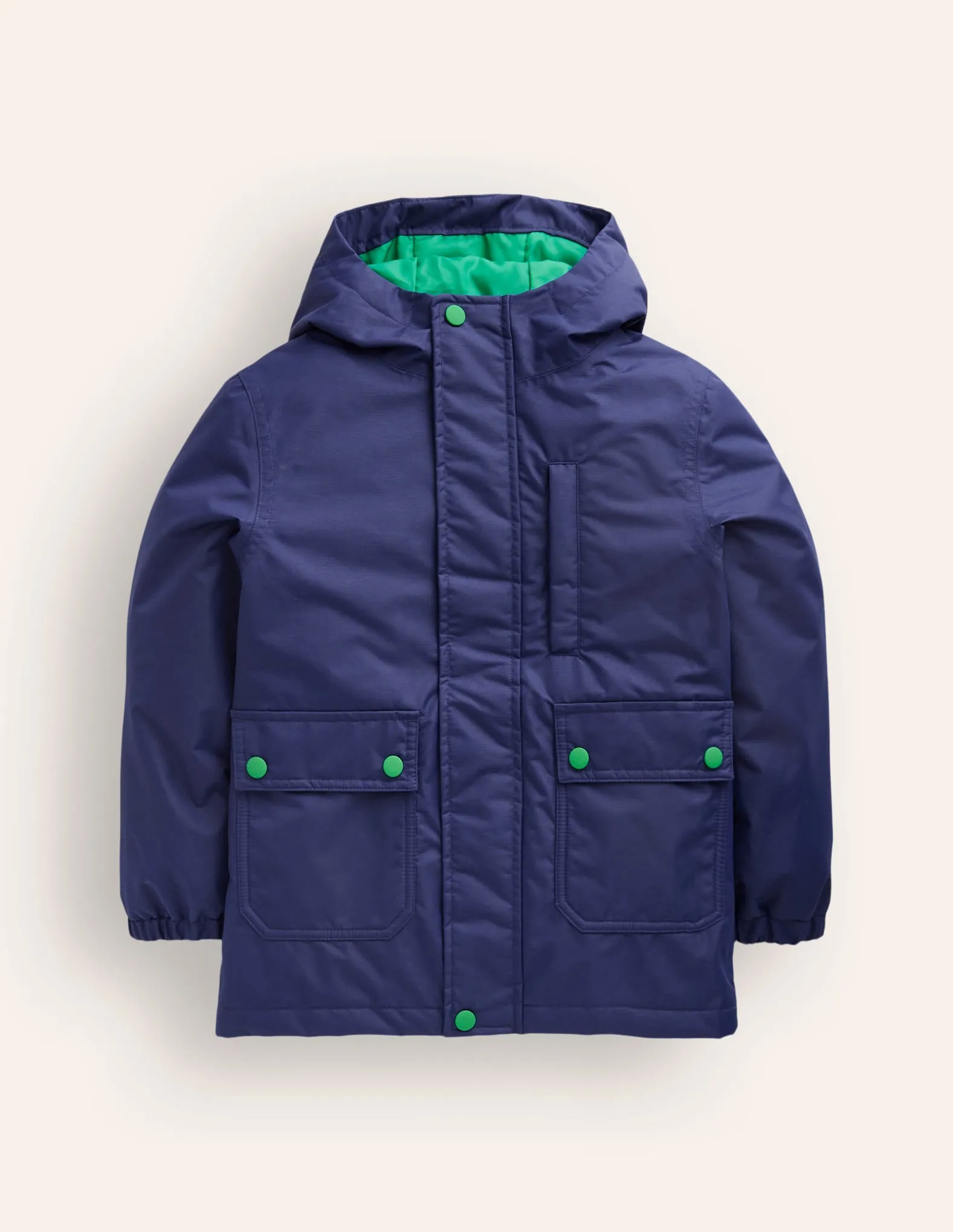 4-in-1 Waterproof Coat-College Navy