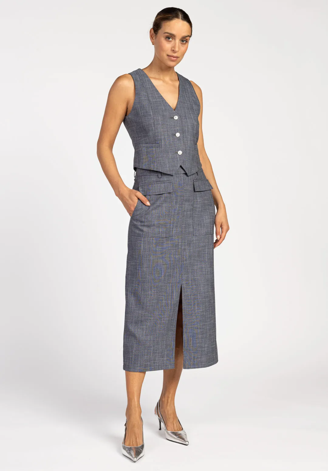 Alica Gilet Denim 
