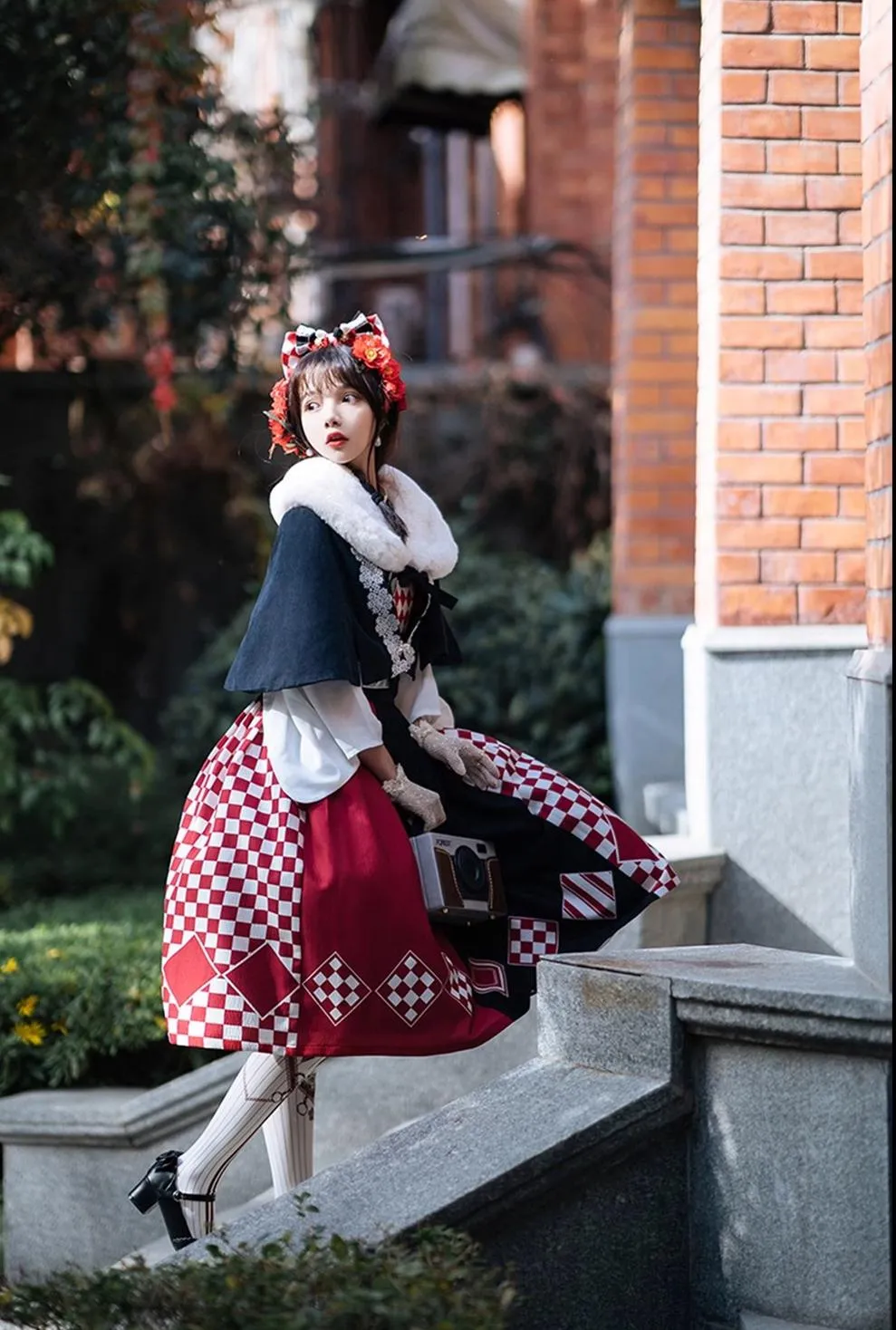 (BFM)Forest Wardrobe~Seagull Island Tea~Wa Lolita Full Set Taisho Style Lolita JSK