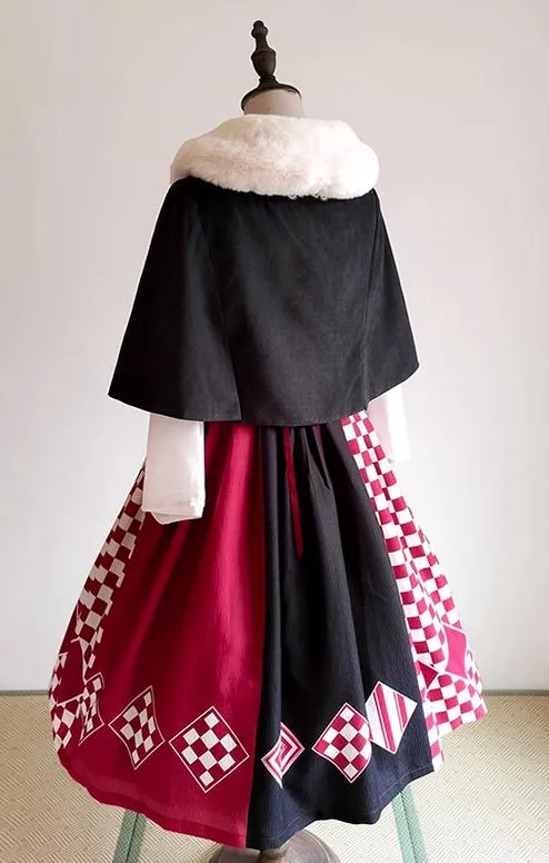 (BFM)Forest Wardrobe~Seagull Island Tea~Wa Lolita Full Set Taisho Style Lolita JSK
