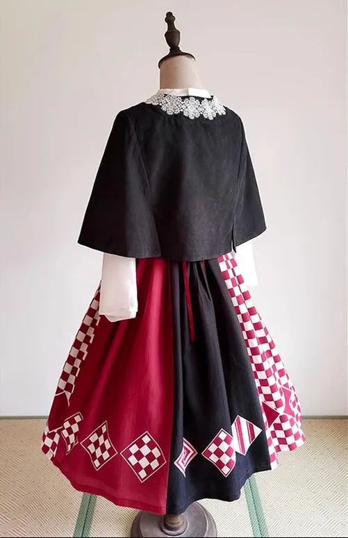 (BFM)Forest Wardrobe~Seagull Island Tea~Wa Lolita Full Set Taisho Style Lolita JSK