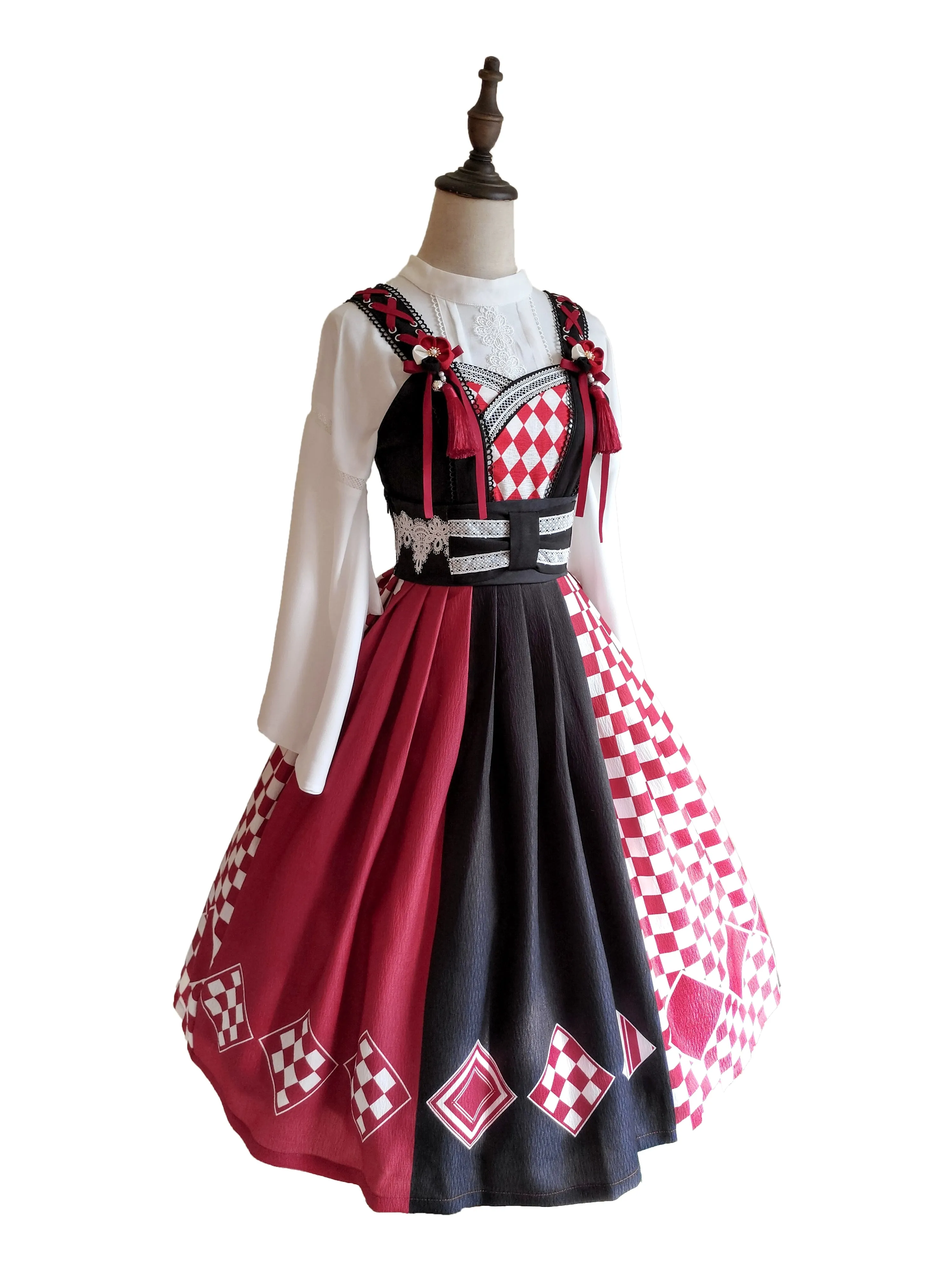 (BFM)Forest Wardrobe~Seagull Island Tea~Wa Lolita Full Set Taisho Style Lolita JSK