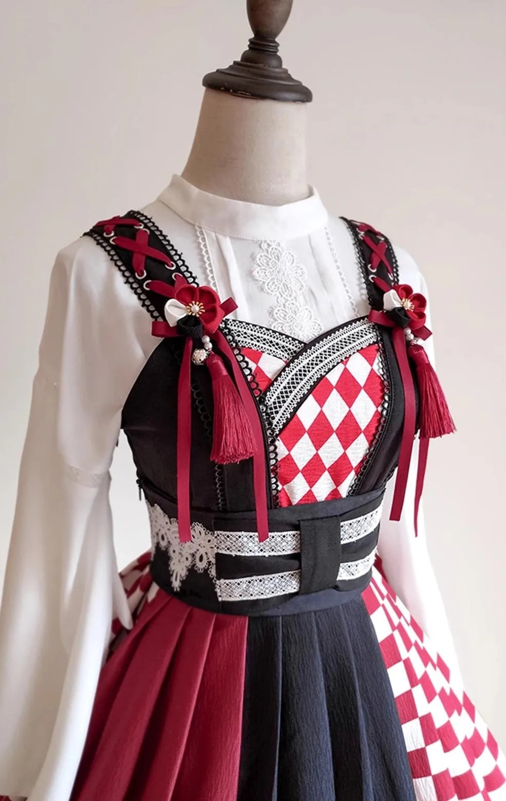 (BFM)Forest Wardrobe~Seagull Island Tea~Wa Lolita Full Set Taisho Style Lolita JSK