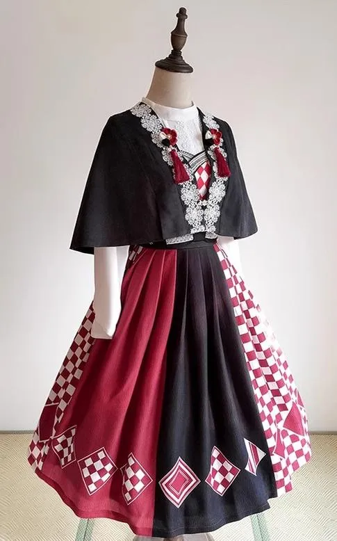 (BFM)Forest Wardrobe~Seagull Island Tea~Wa Lolita Full Set Taisho Style Lolita JSK