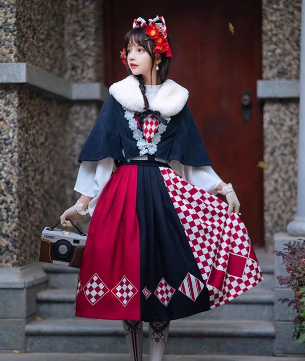 (BFM)Forest Wardrobe~Seagull Island Tea~Wa Lolita Full Set Taisho Style Lolita JSK