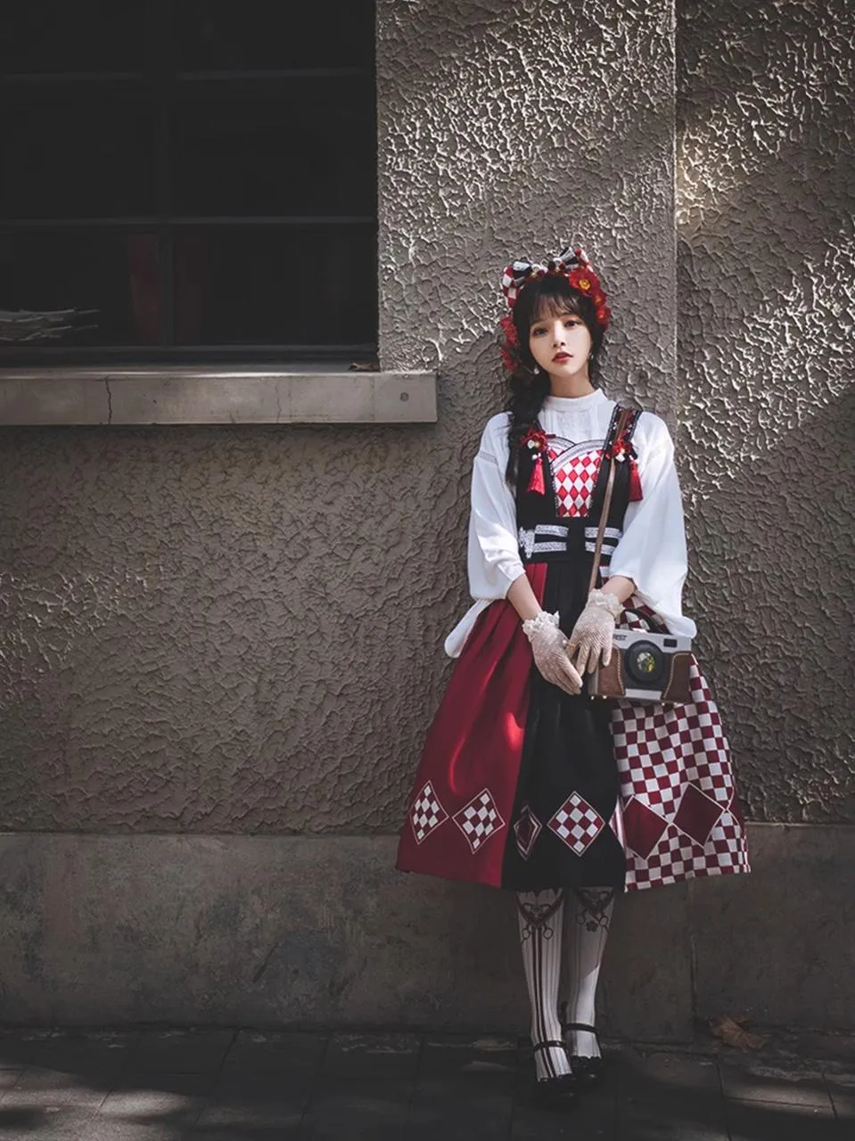 (BFM)Forest Wardrobe~Seagull Island Tea~Wa Lolita Full Set Taisho Style Lolita JSK