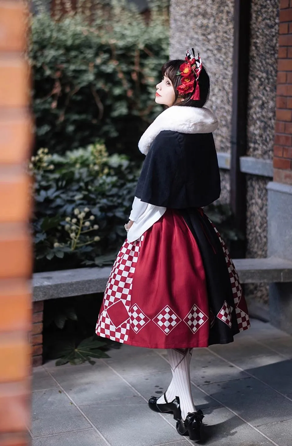 (BFM)Forest Wardrobe~Seagull Island Tea~Wa Lolita Full Set Taisho Style Lolita JSK