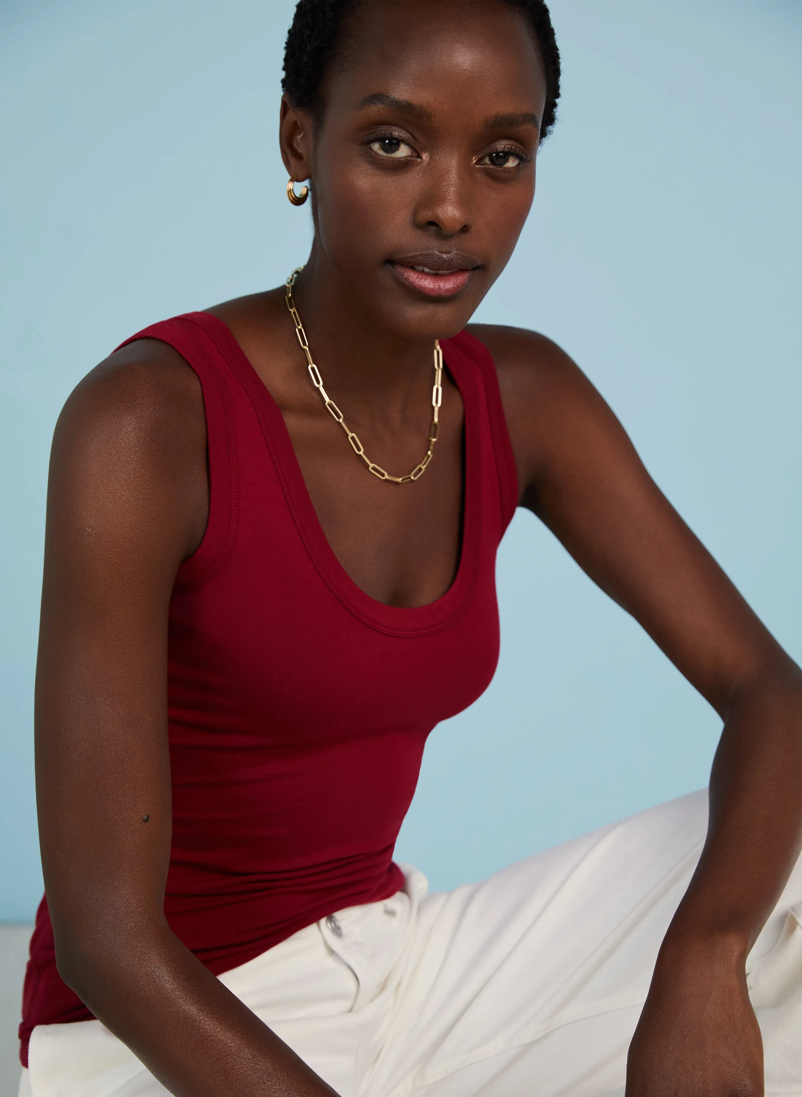 Brenna Scoop Neck Vest