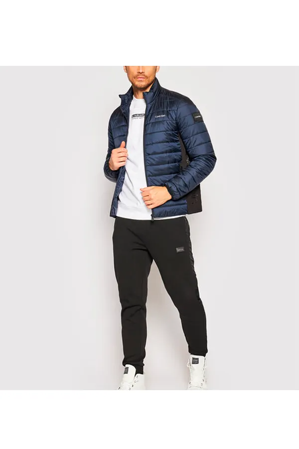 Calvin Klein Side Logo Puffer Jacket Navy