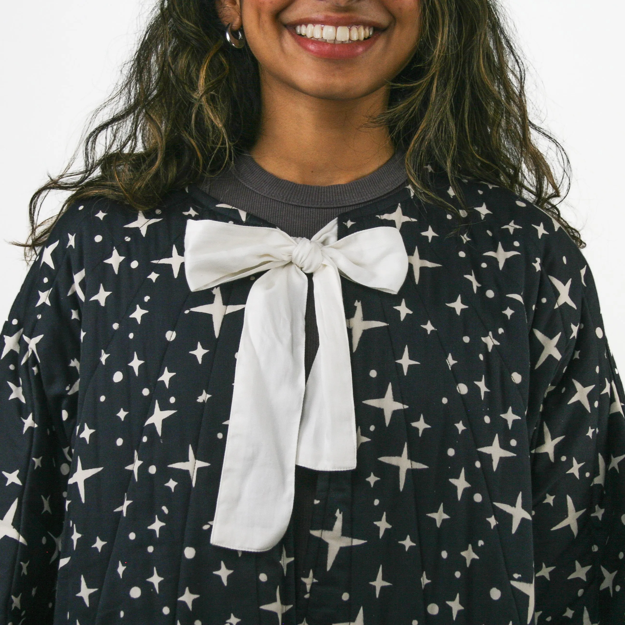 Camille Jacket in Black and White Twinkle