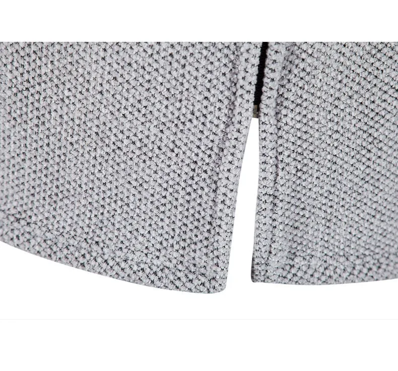 Cashmere Men's Cardigan Chenille Outer Sweater Coat Windbreaker