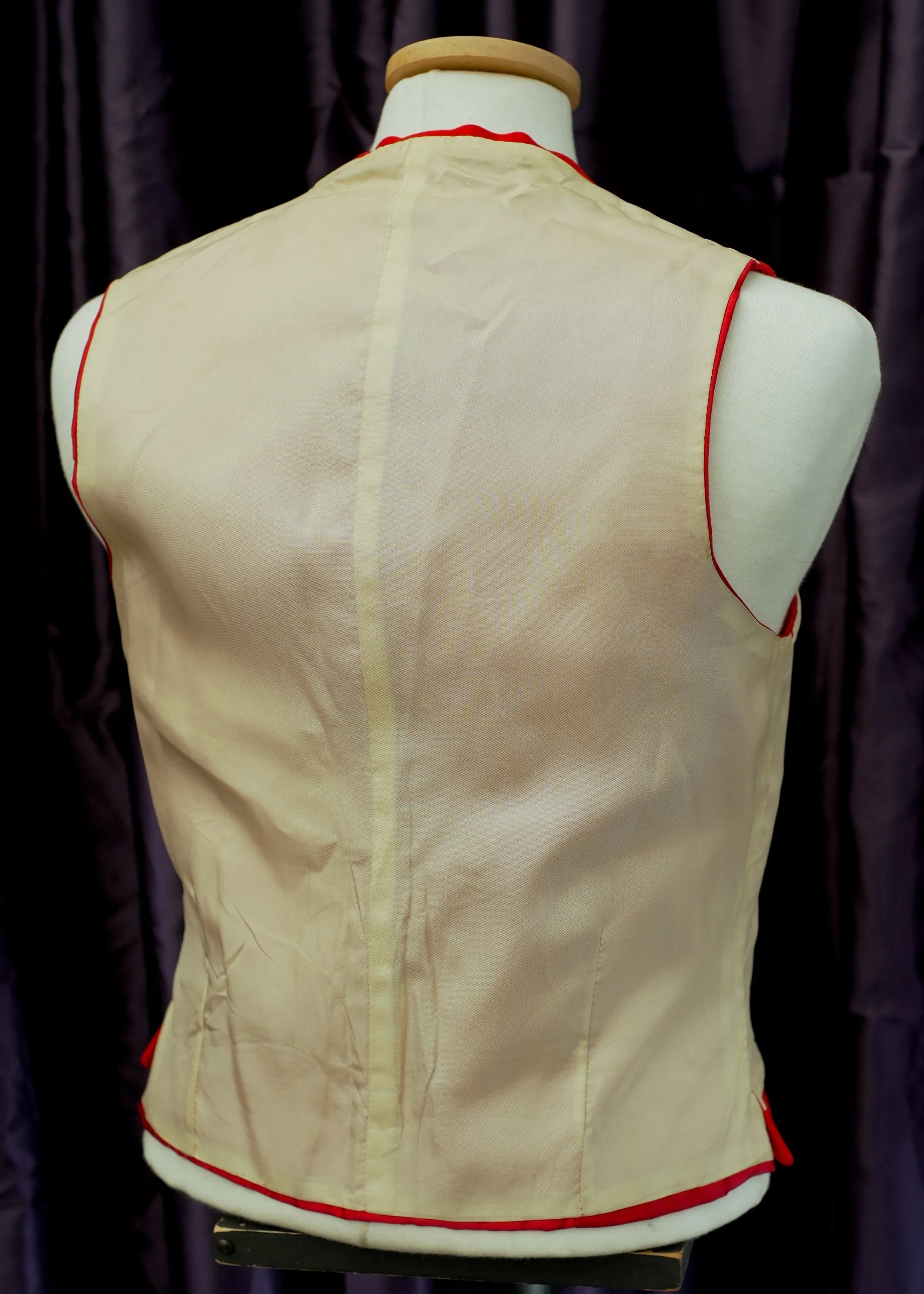 Classic Red Wool Doeskin Hunting Waistcoat Vest by Hornes