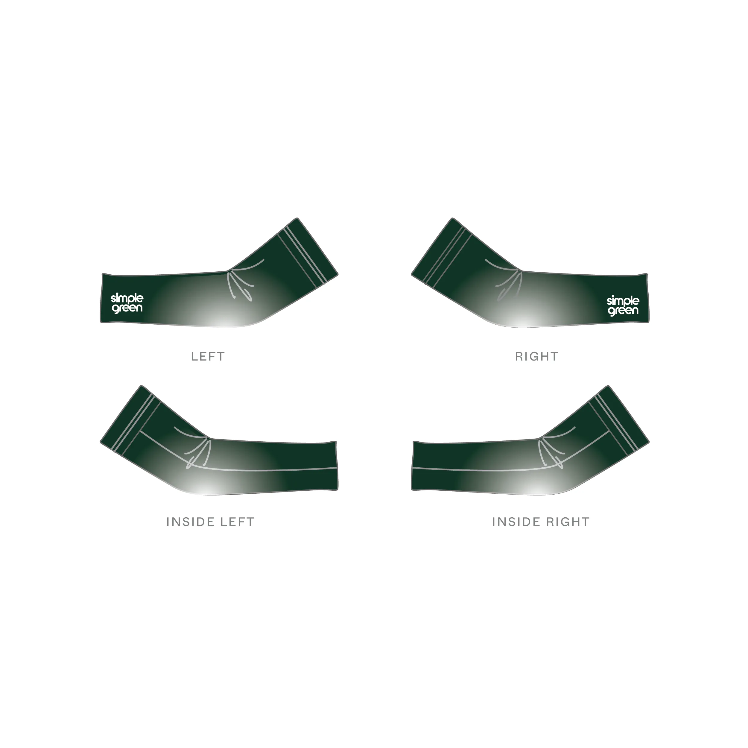 Custom Arm Warmer - Simple Green 2025