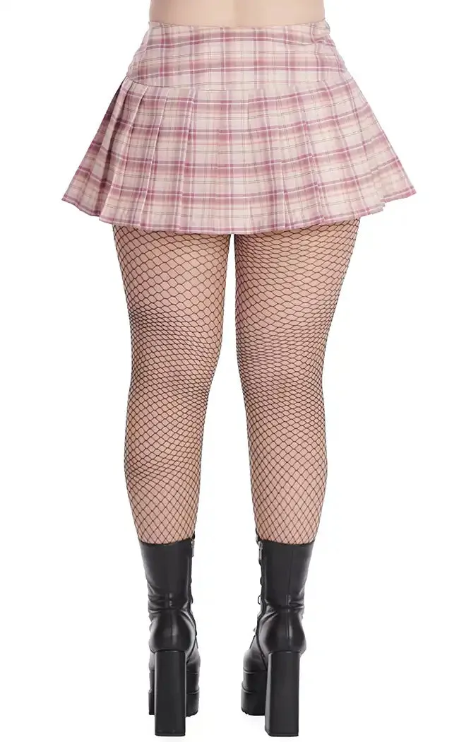 Darkdoll Tartan Mini Skirt | Pink and White