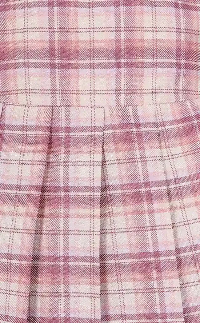 Darkdoll Tartan Mini Skirt | Pink and White