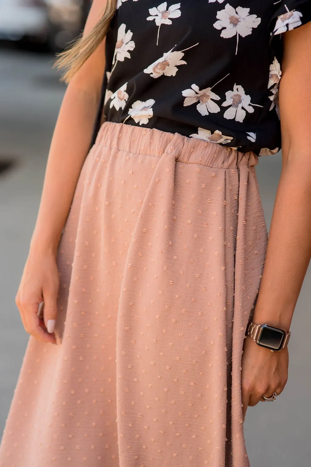 Dazzling Dots Midi Skirt