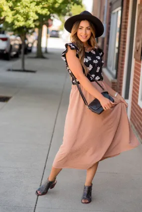 Dazzling Dots Midi Skirt