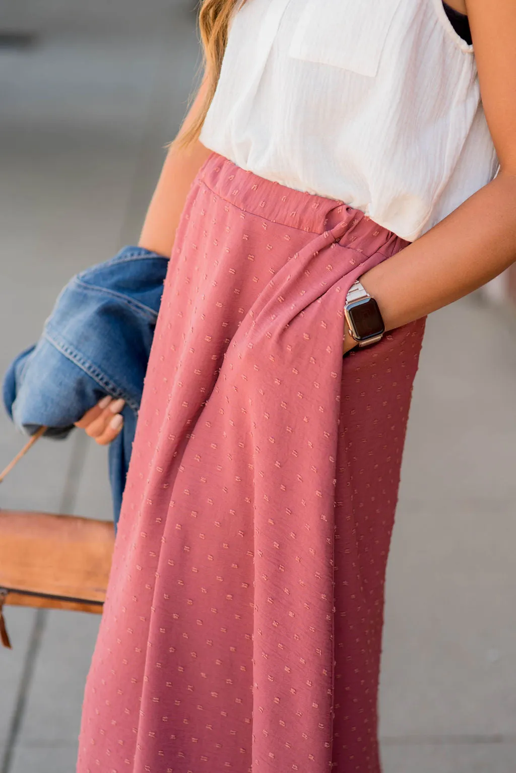 Dazzling Dots Midi Skirt