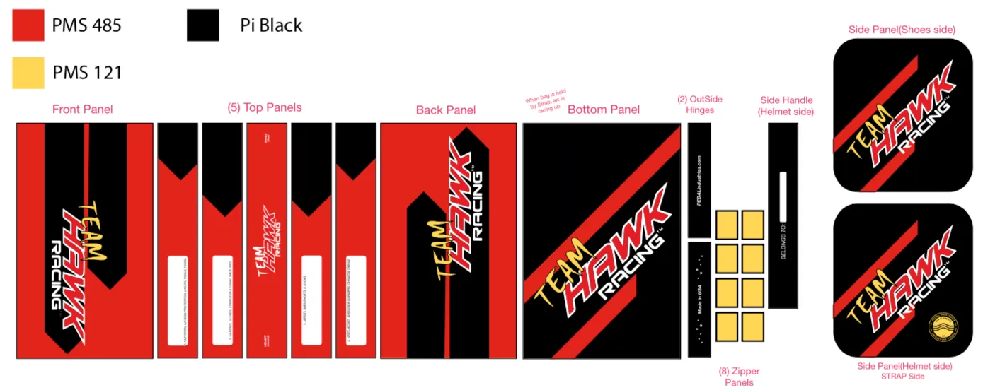 Hawk Racing '19 RACEDAY BAG - ships in about 3 weeks