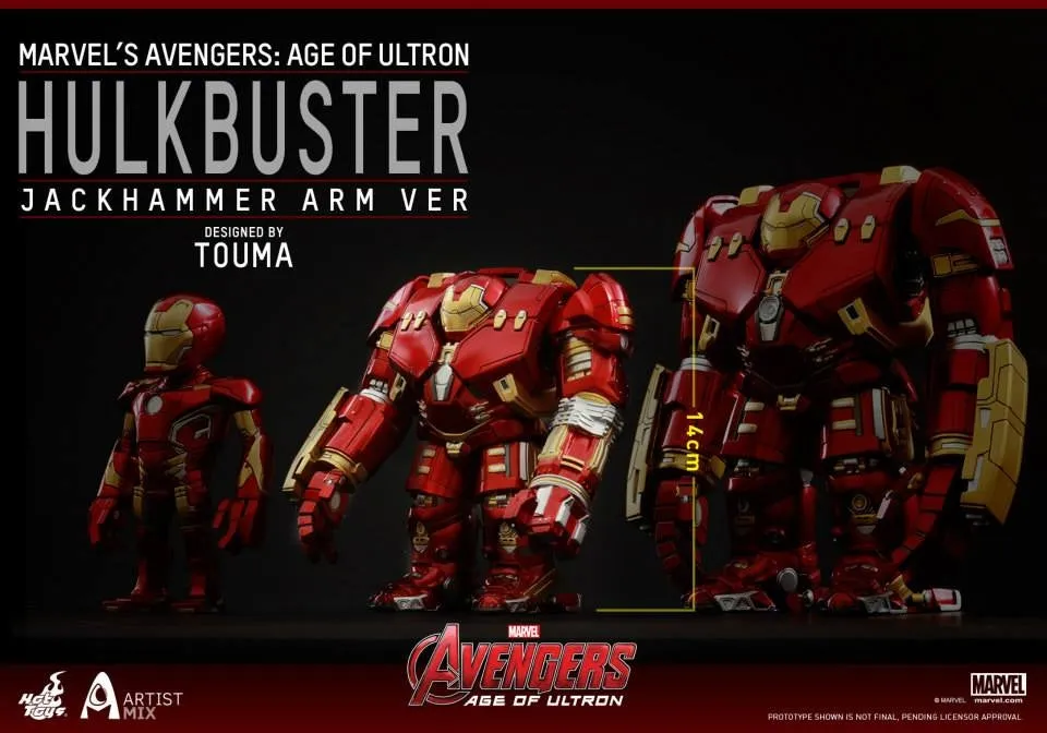 Hot Toys - AMC016 - Avengers: Age of Ultron - Hulkbuster (Jackhammer Arm Version) Artist Mix Collectible Designed by Touma