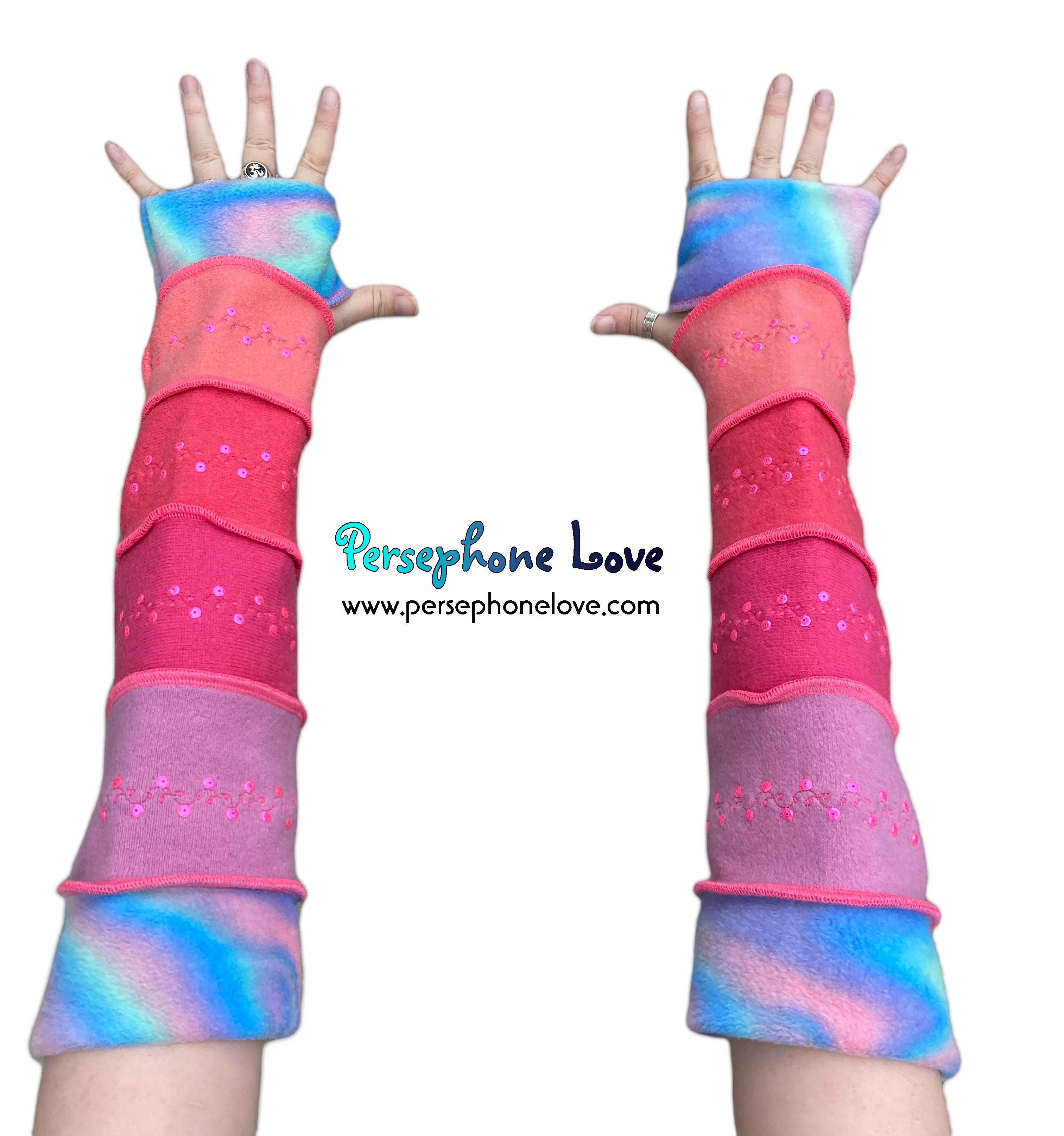 Katwise-inspired felted 100% cashmere arm warmers-1572