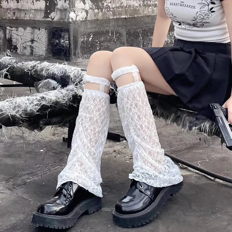 Lolita lace hot girl leg warmers