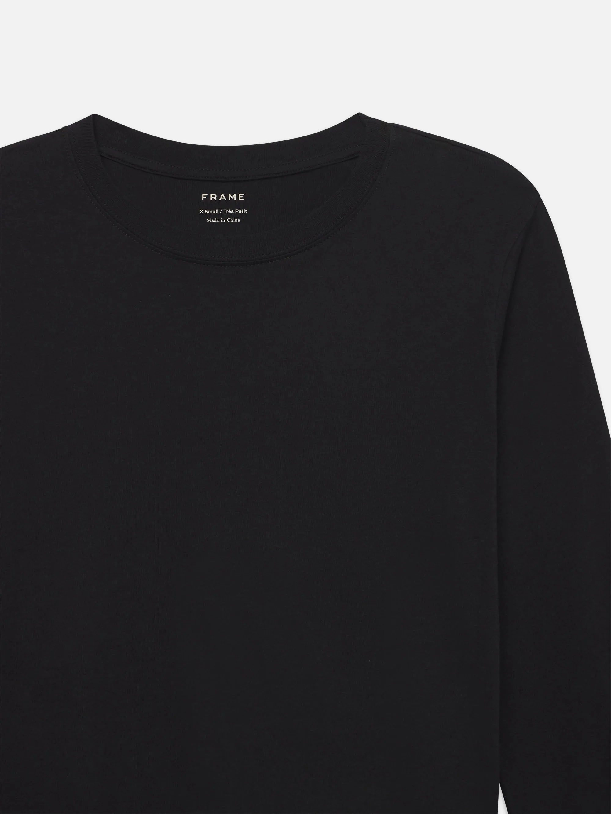 Long Sleeve Baby Tee -- Black