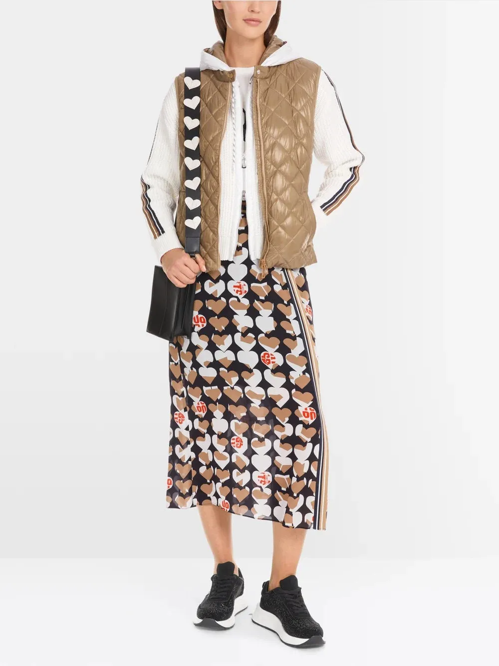 Marc Cain Soft Coffee Puffer vest – "Rethink Together"