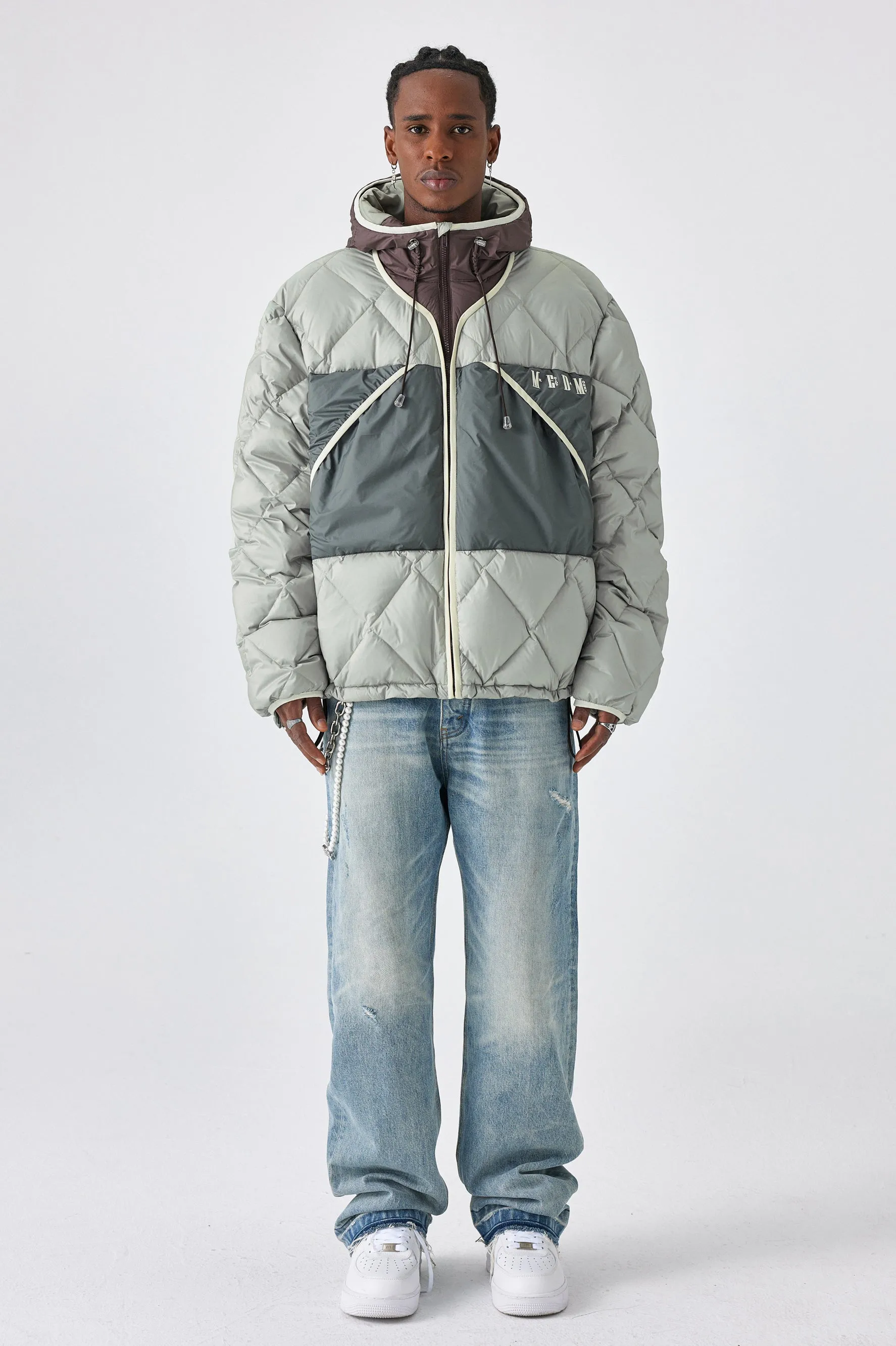 MEDM QUILTED HOODED JACKET