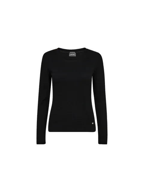 Mos Mosh Salute Black O-LS Rib Tee