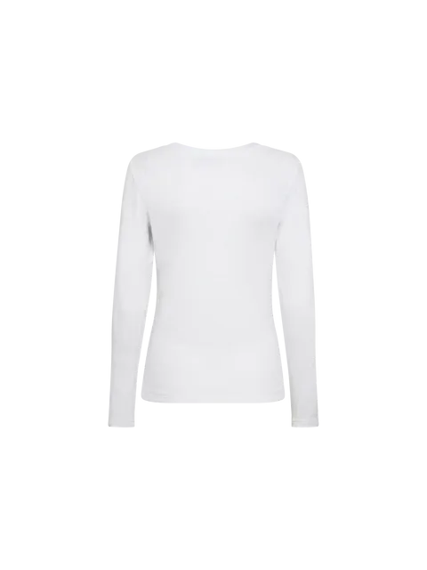 Mos Mosh White O-LS Rib Tee