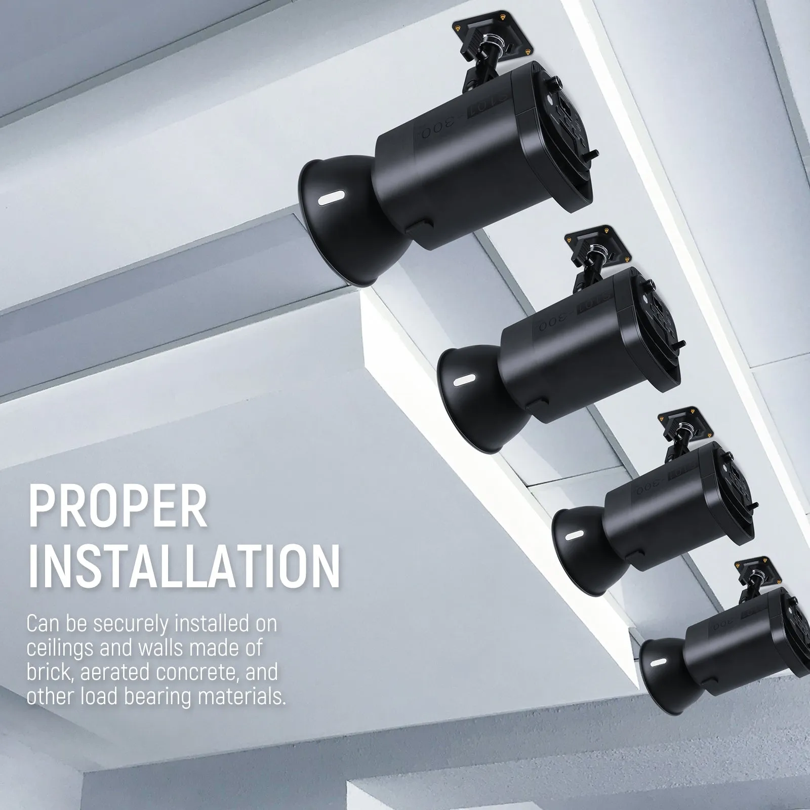NEEWER 4 Packs Wall and Ceiling Mount Adapter