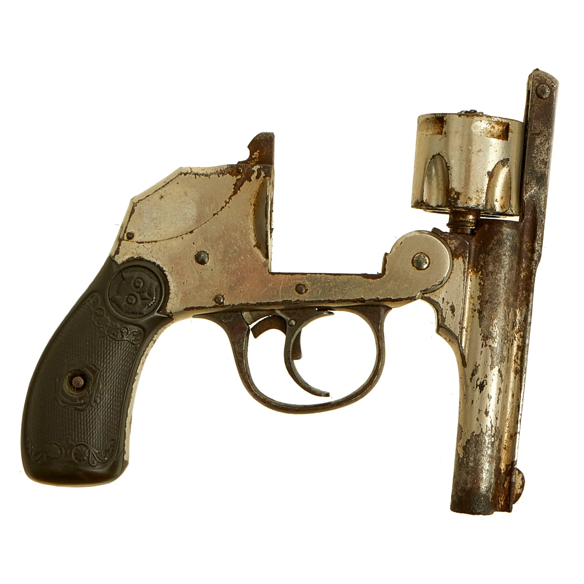 Original Set of 2 U.S. .32 Double Action Safety Hammer Revolvers in Grade 2 "As Found" Condition - Iver Johnson and H.& R.