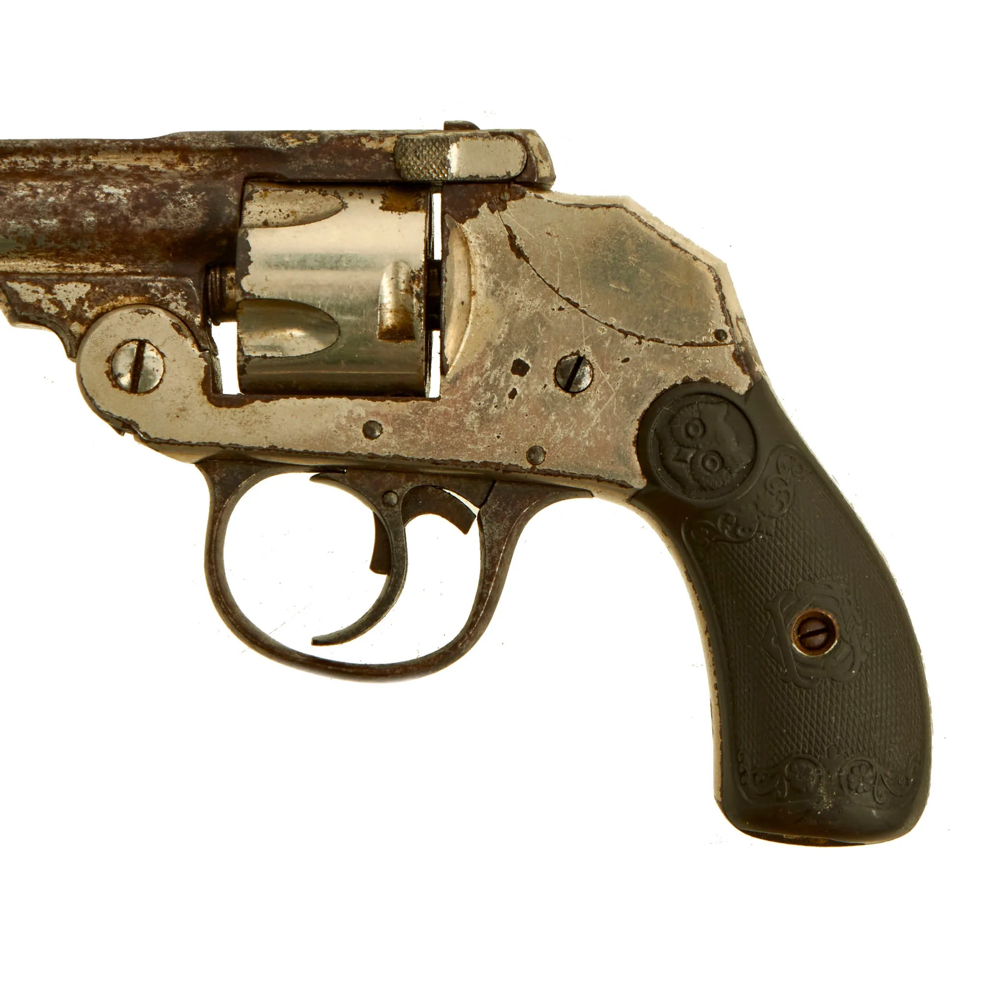 Original Set of 2 U.S. .32 Double Action Safety Hammer Revolvers in Grade 2 "As Found" Condition - Iver Johnson and H.& R.