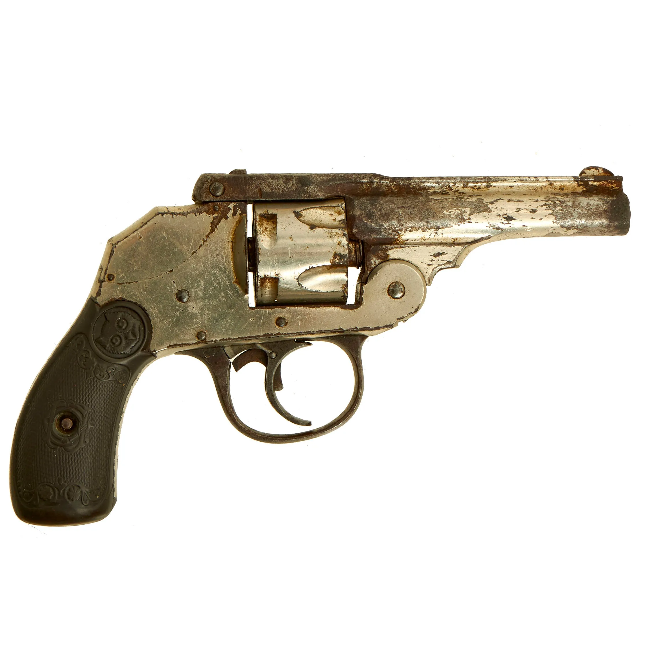 Original Set of 2 U.S. .32 Double Action Safety Hammer Revolvers in Grade 2 "As Found" Condition - Iver Johnson and H.& R.