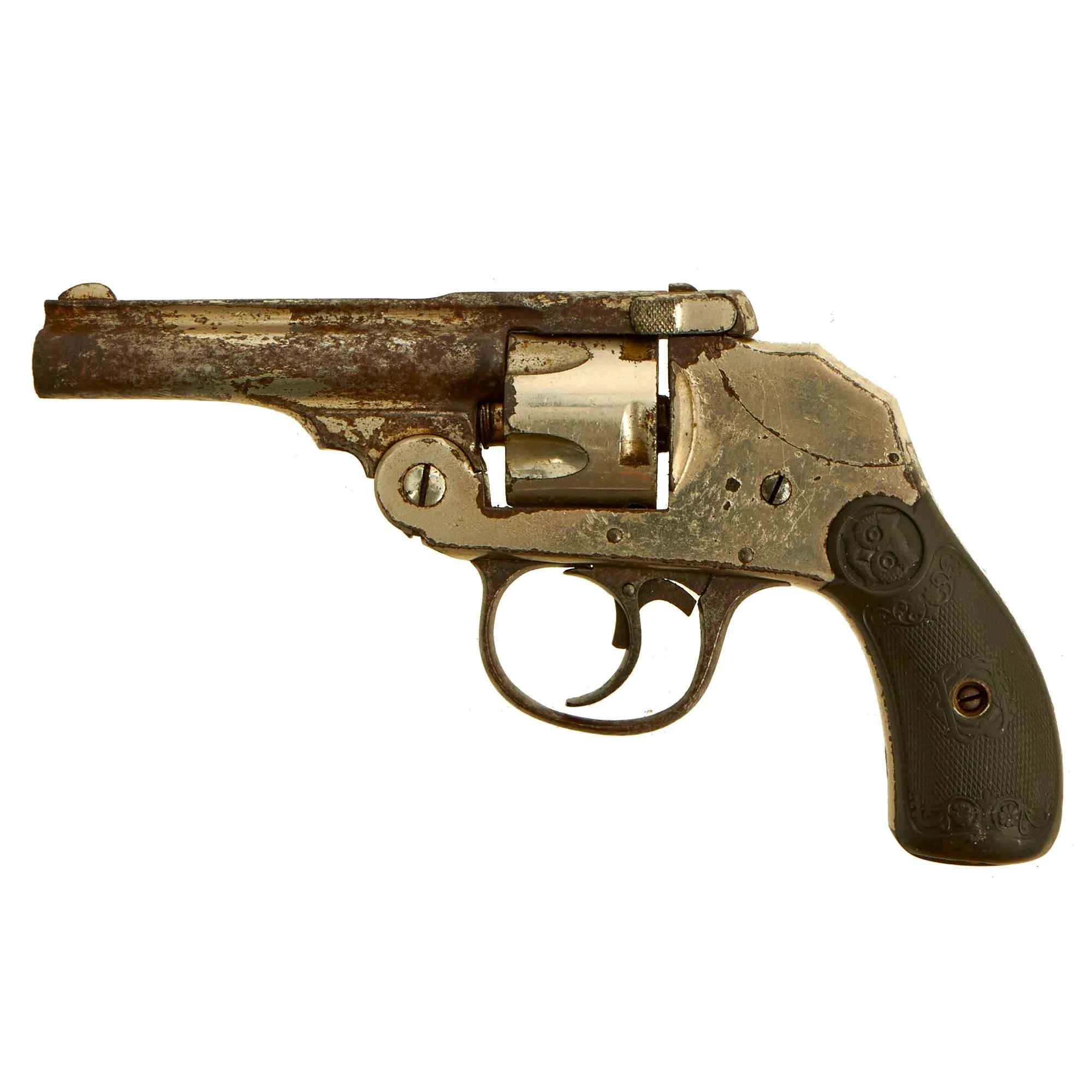 Original Set of 2 U.S. .32 Double Action Safety Hammer Revolvers in Grade 2 "As Found" Condition - Iver Johnson and H.& R.