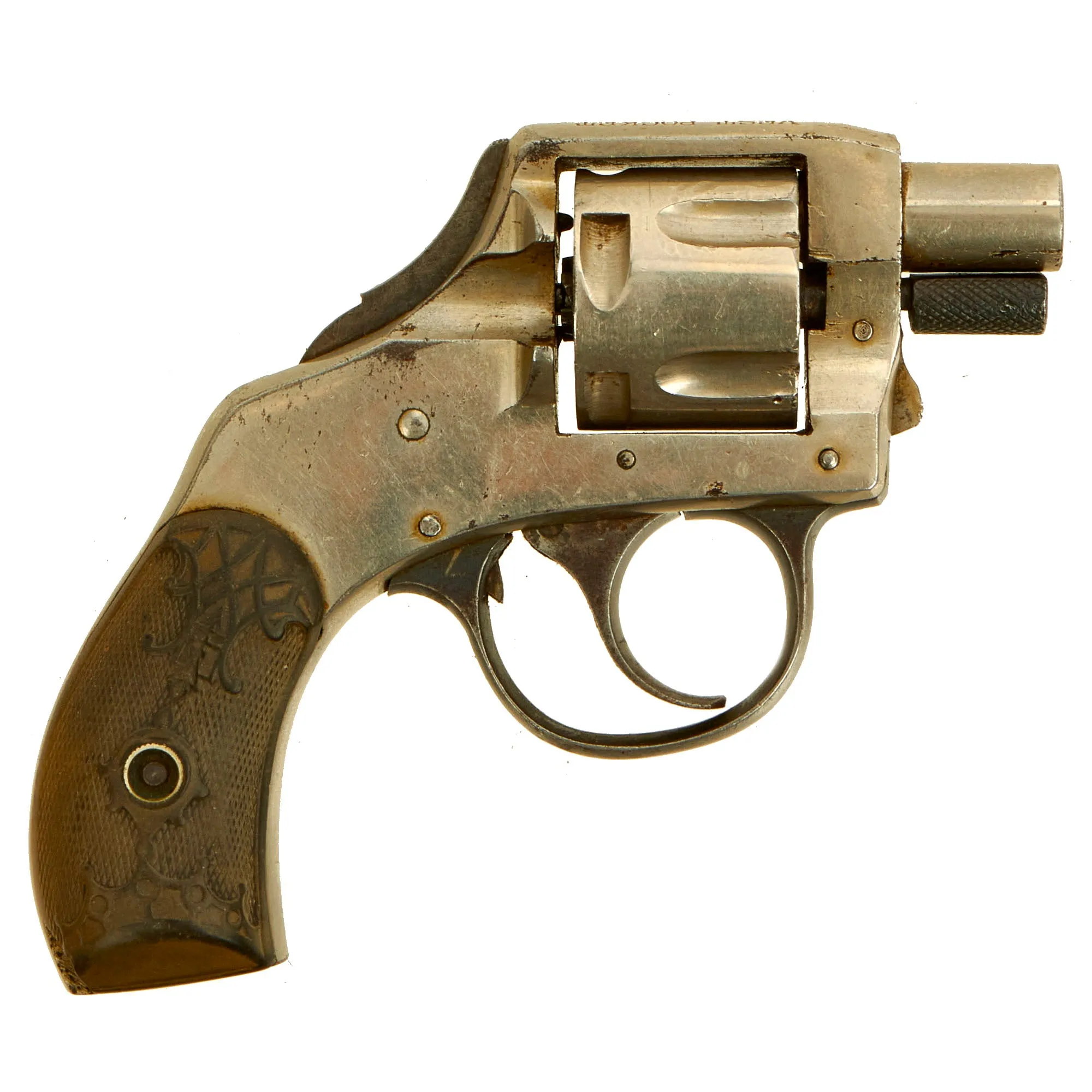 Original Set of 2 U.S. .32 Double Action Safety Hammer Revolvers in Grade 2 "As Found" Condition - Iver Johnson and H.& R.