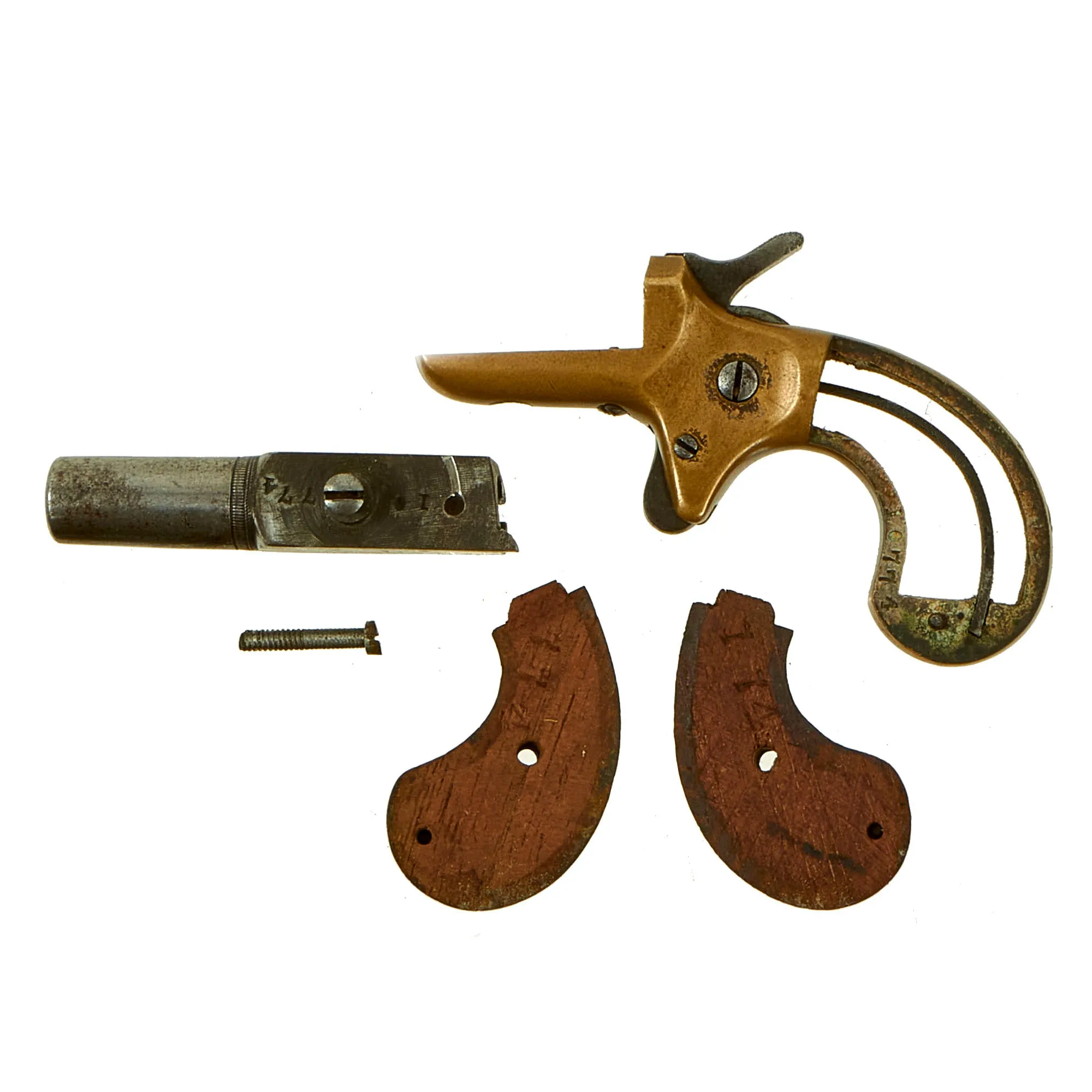 Original U.S. 1869 Ethan Allen .22 Rim Fire Vest Pocket Derringer Pistol Serial 10774 - As Seen on Pawn Stars