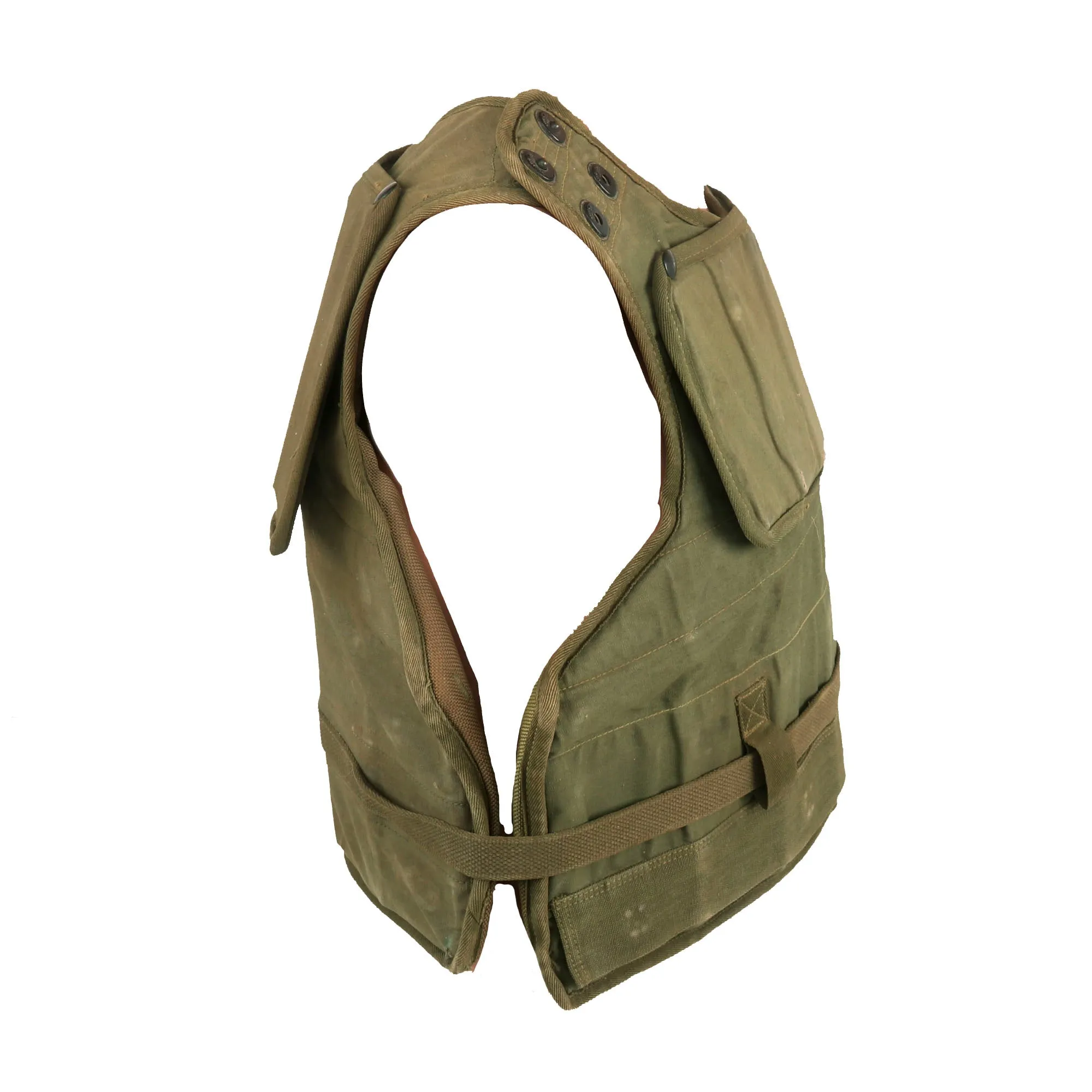 Original U.S. Korean War M12 Body Armor - Two Pieces Manufactured by Breslee & Artistic Furniture Manufacturing Company