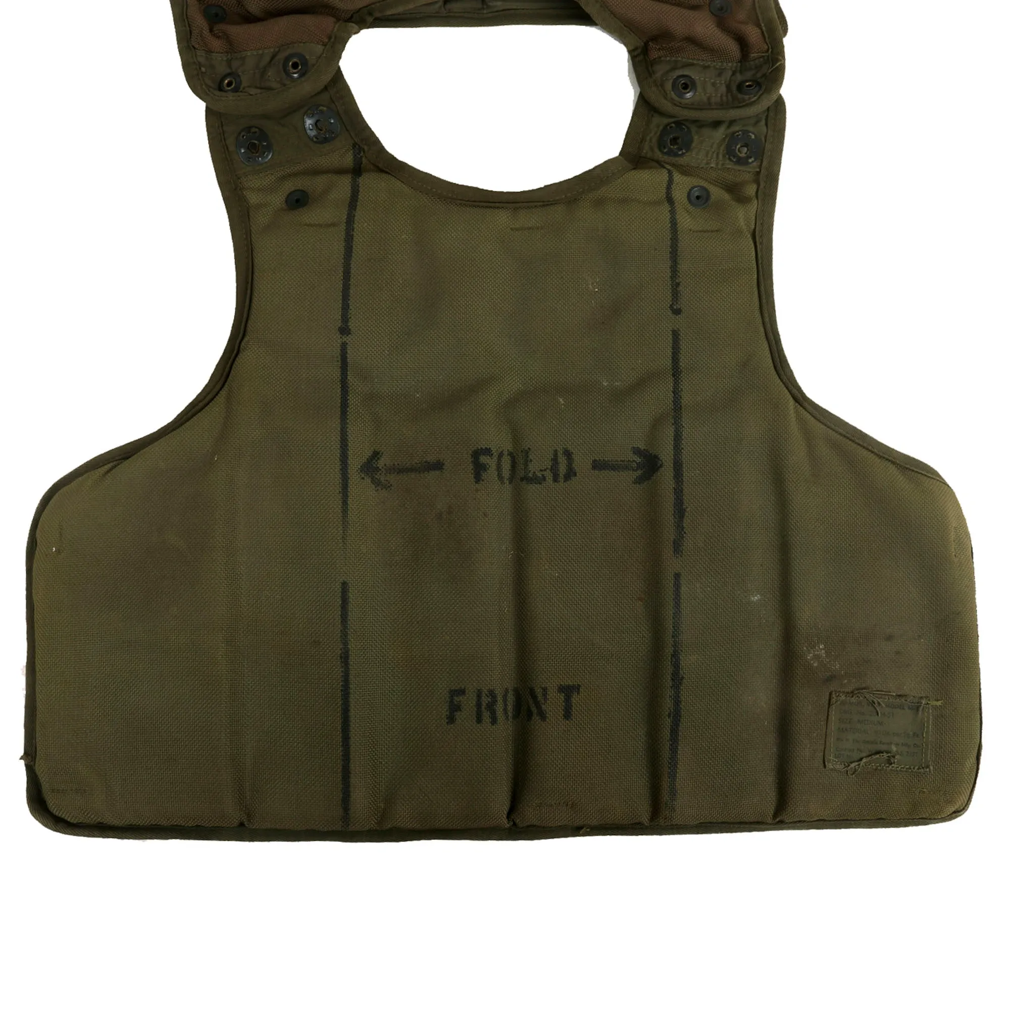 Original U.S. Korean War M12 Body Armor - Two Pieces Manufactured by Breslee & Artistic Furniture Manufacturing Company