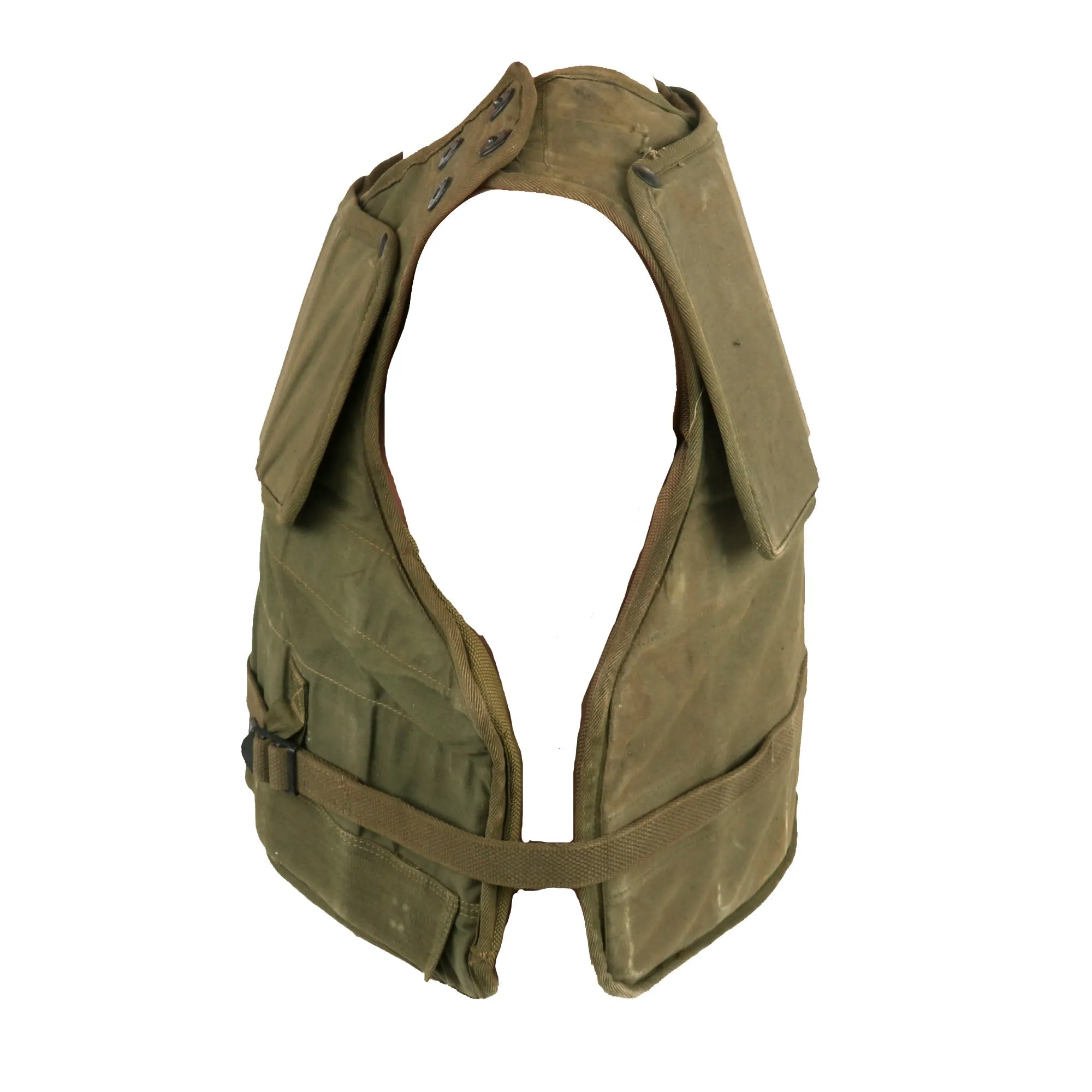 Original U.S. Korean War M12 Body Armor - Two Pieces Manufactured by Breslee & Artistic Furniture Manufacturing Company