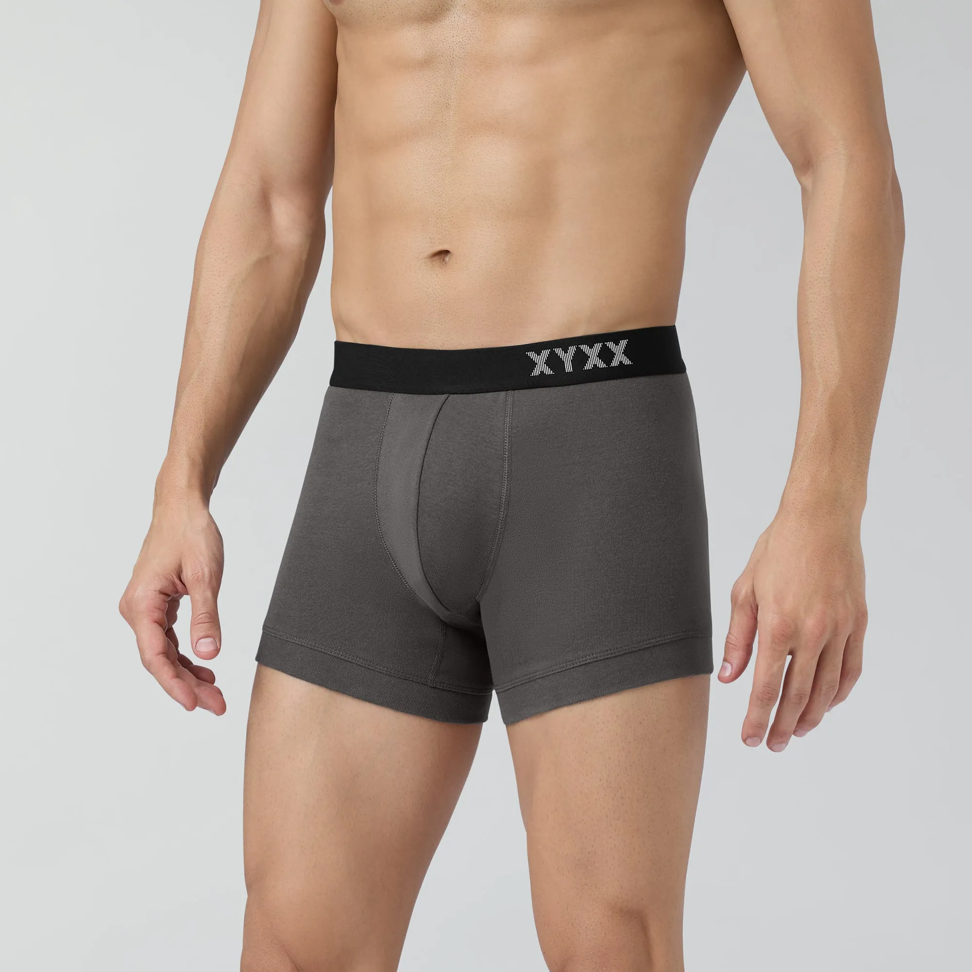 Pace Cotton Rib Trunks Charcoal Grey