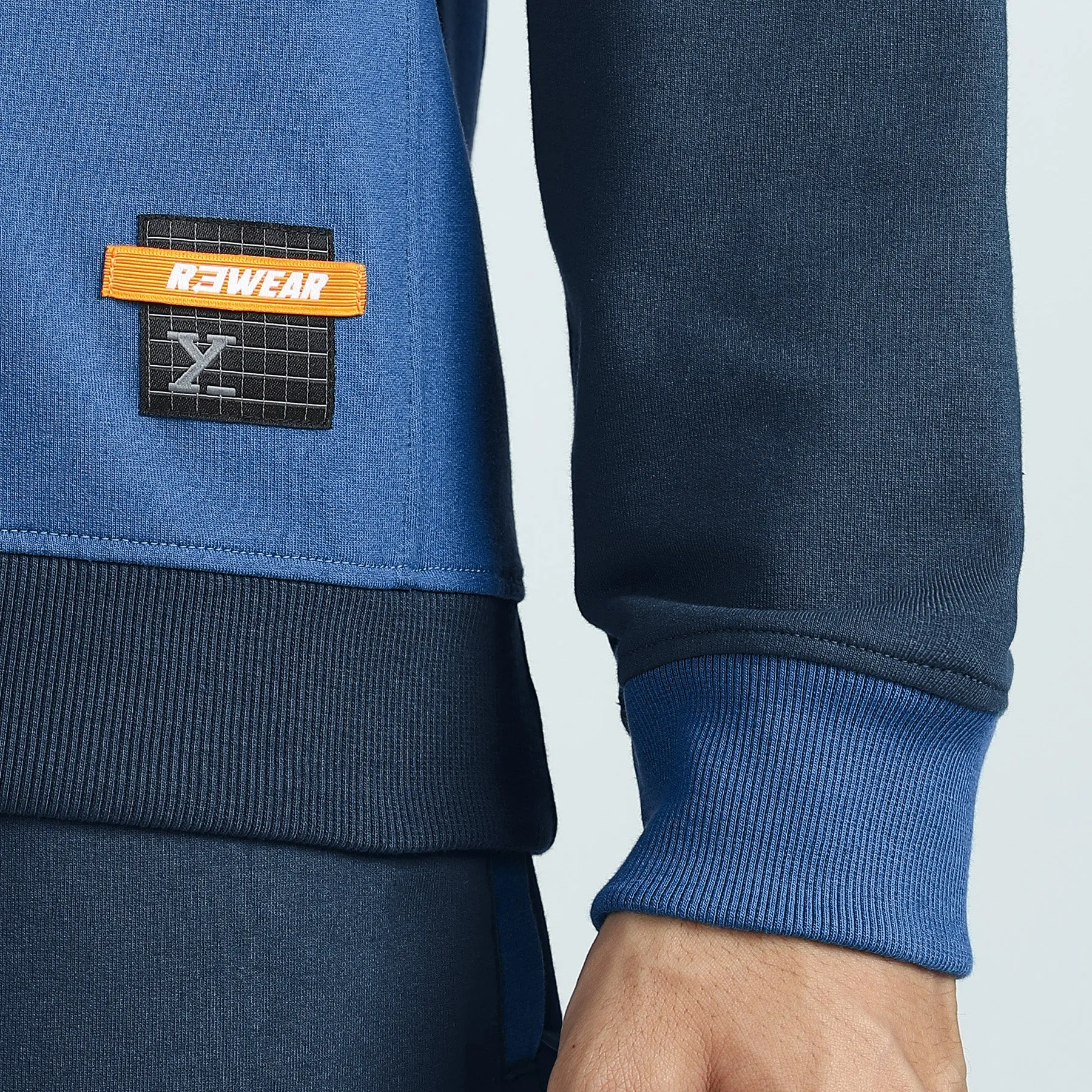 Quest French Terry Cotton-Blend Sweatshirts Atlas Blue