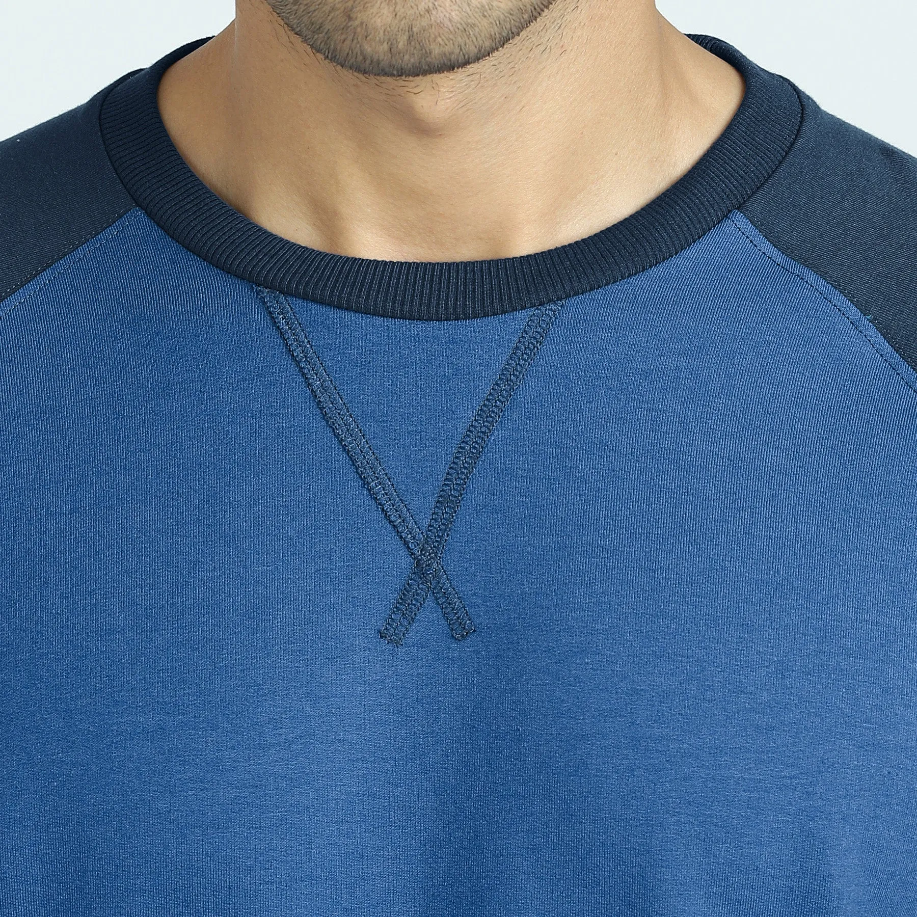 Quest French Terry Cotton-Blend Sweatshirts Atlas Blue