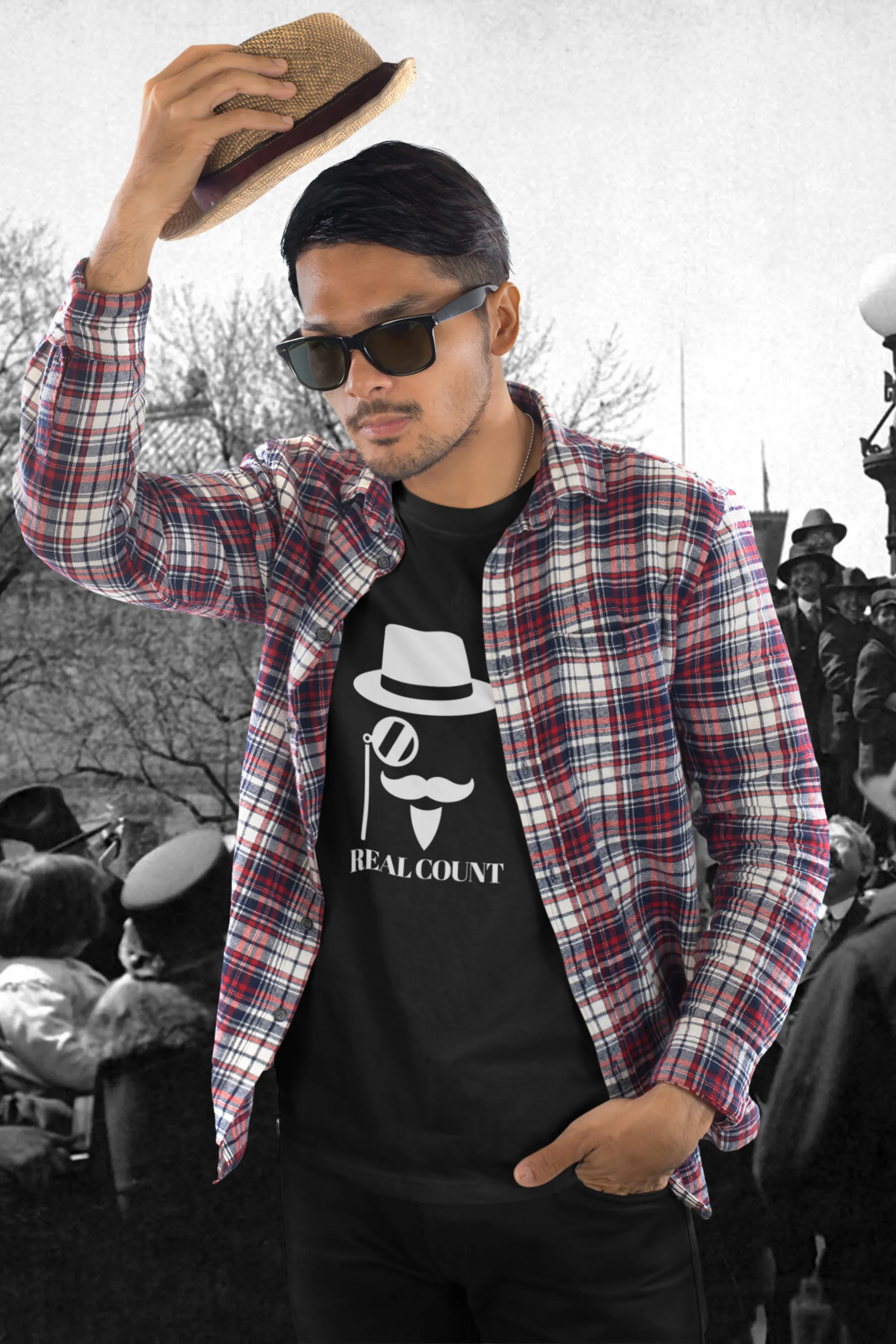 Real Count Printed T-shirt for men