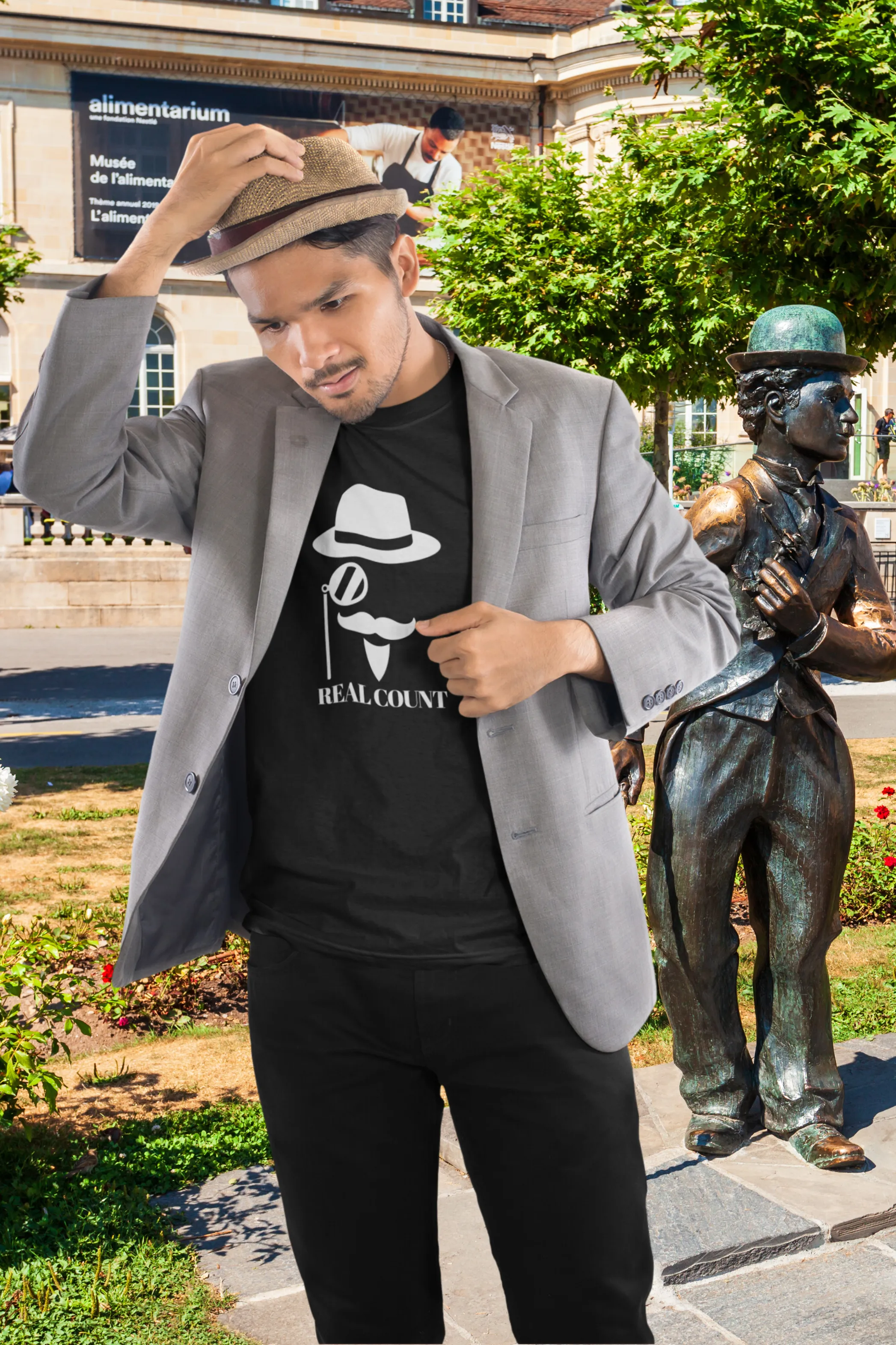 Real Count Printed T-shirt for men