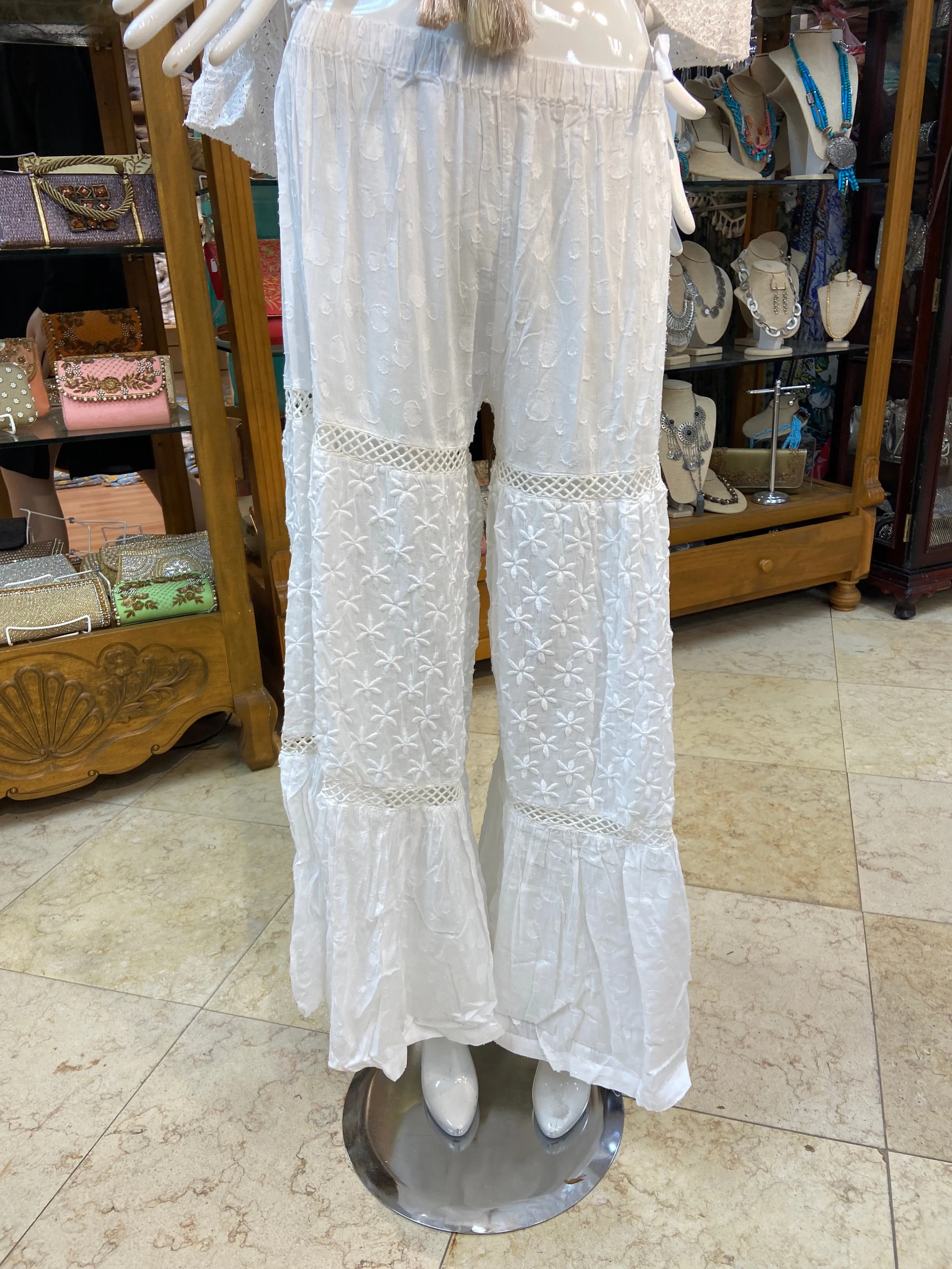 Set. 2 piece, boho duster and pants