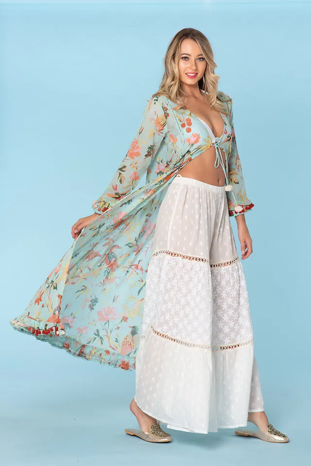Set. 2 piece, boho duster and pants