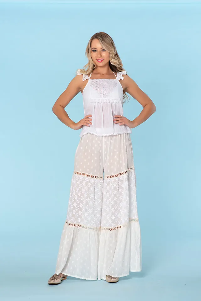 Set. 2 piece, boho duster and pants
